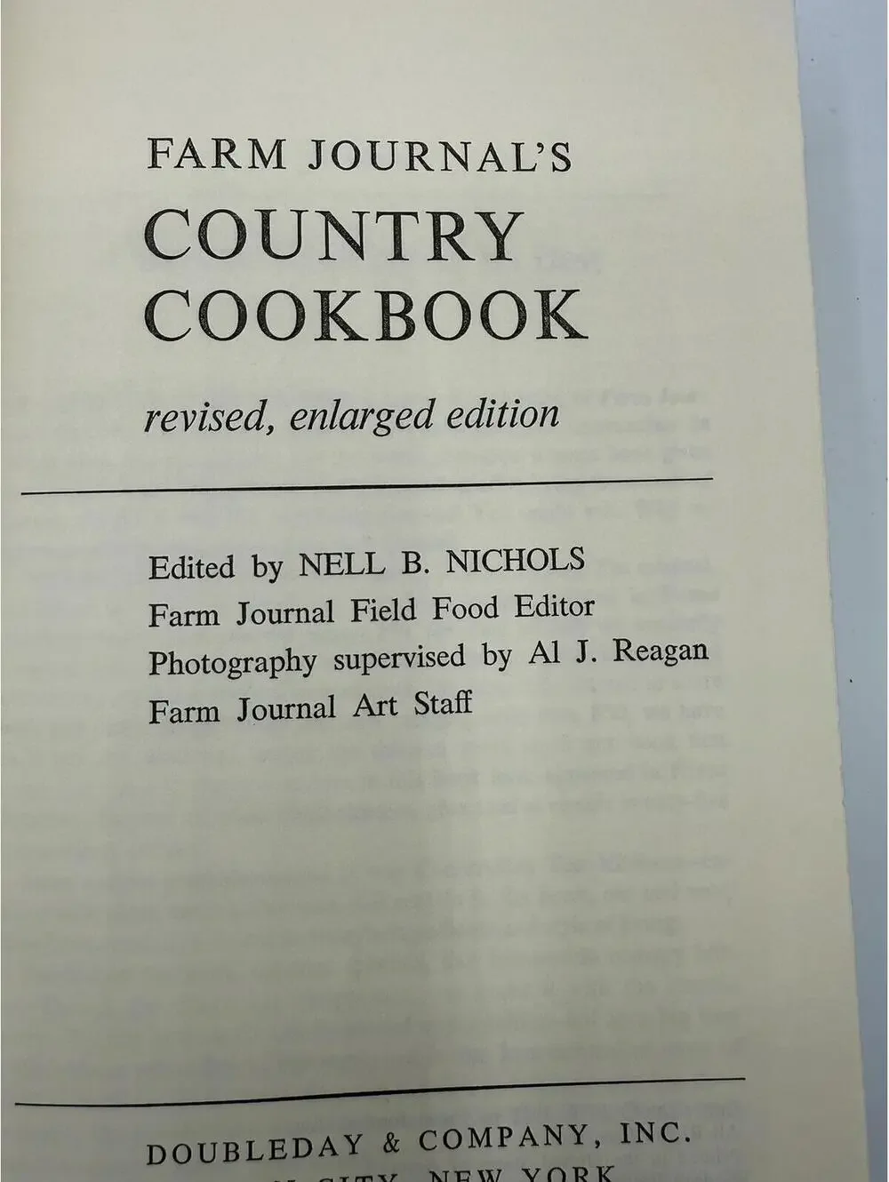 Vintage 1960s Farm Journal Cookbook: Country Recipes, Farm to Table